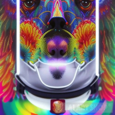 Abstract Dog Ai Painting