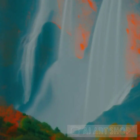 Abstract Falls Ai Painting