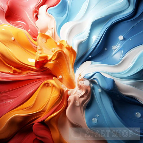 Abstract Full Colors Background Ai Art