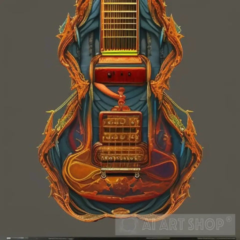 Abstract Guitar Ai Artwork