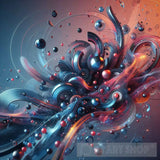 Abstract Liquid Fluid Tech Wallpaper Ai Painting