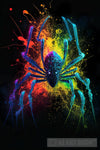 Abstract Neon Paint Splash Art Spider Animal Ai Art