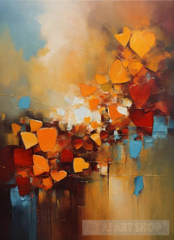 Smooth Art Examples abstract oil painting of love in smooth tones