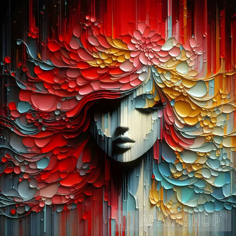 Abstract Painting Woman Ai Art