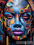 Abstract Portrait Of A Modern African Woman Abstract Ai Art