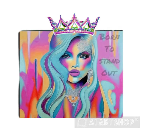 Abstract Queen Vibes Ai Artwork