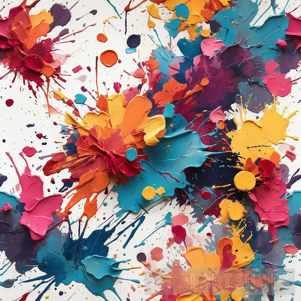 Splattering In Art 1. #AbstractArt 2. #SplatterPainting 3. #ExpressiveColors 4. #Conte...