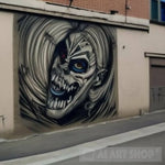 Achluophobia -Fear Of Darkness -Graffiti Wall Ai Artwork