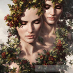 Adam And Eve Portrait Ai Art