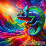 Adaptive Illusions: Ai-Generated Chameleon Art Animal Ai