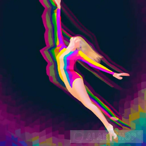 Aerial Dancer Contemporary Ai Art