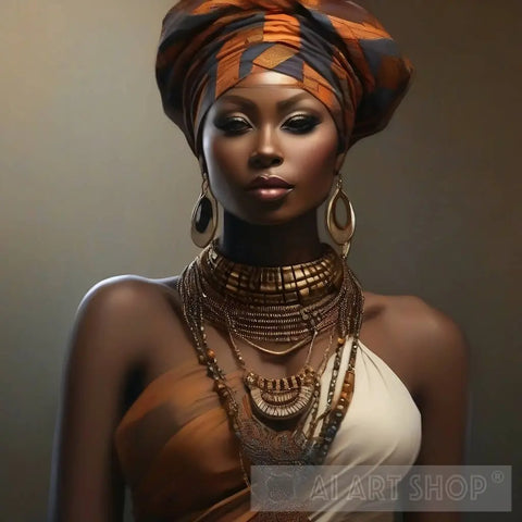 African Beauty Ai Artwork