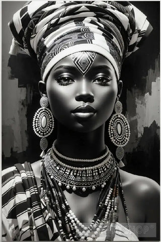 African Beauty. Ai Painting