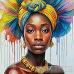 African Beauty Portrait Ai Art