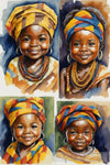 African Child Ai Painting