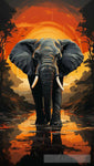 African Elephant Ai Artwork