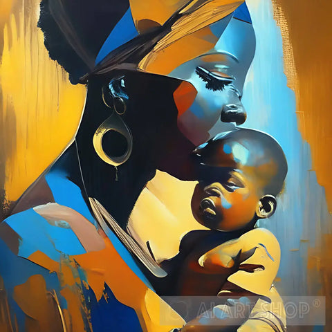 African Mama Ai Painting