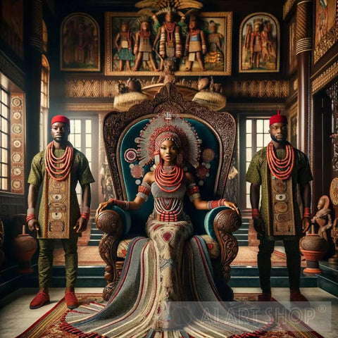 African Queen Ai Artwork