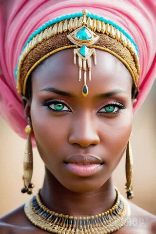 African Queen Portrait Ai Art