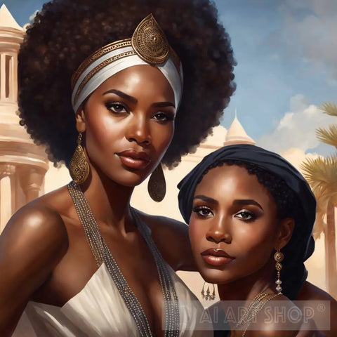 African Woman Ai Artwork