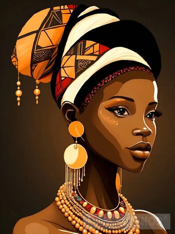 African Woman Ai Painting