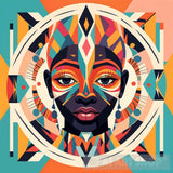 African Woman In Mozaic Ai Artwork