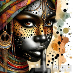 African Woman Painting Ai