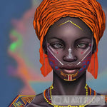 African Woman Warrior Ai Artwork