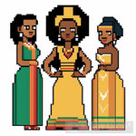 African Women Ai Painting