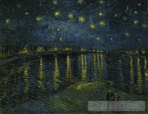 Ai Art Inspired From Vincent Van Gogh - Starry Night Abstract