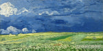 Ai Art Inspired From Vincent Van Gogh-Wheat Field Under Thunder Clouds Abstract