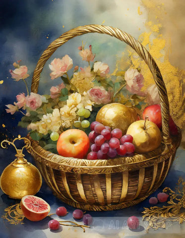 Ai Art Of Fruits And Flowers Ai Painting