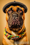 Ai Cool Funky Hipster Style Dog Illustration Animal Art