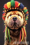 Ai Dog Reggae Style Illustration Animal Art