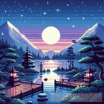 Ai Painting - Pixelated Serenity
