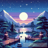 Ai Painting - Pixelated Serenity