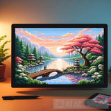 Ai Painting - Pixelated Serenity