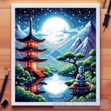 Ai Painting - Pixelated Serenity