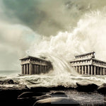 Ai Part 1 Historical Monuments Overtaken By Waves Architecture Art