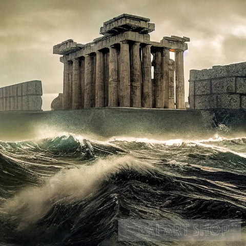 Ai Part 23 Historical Monument Lost In The Ocean Architecture Art