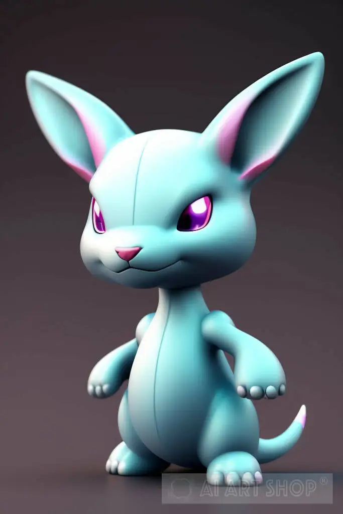 Rabbit,ai, cartoon, style, pokemon