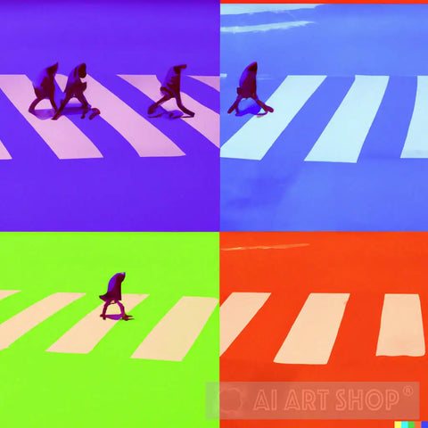 Ai4Eye Beatles Crossroad Modern Ai Art