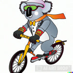 Ai4Eye Koala Biker Animal Ai Art