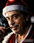 Al Pacino In A Santa Suit Smoking Cigar Portrait Ai Art