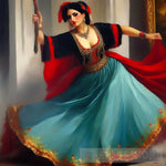 Albanian Folk Dancer Ai Painting