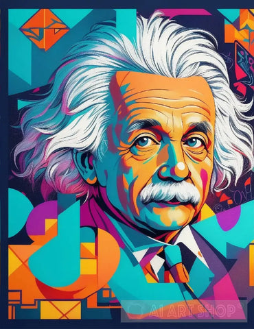 Albert Einstein Ai Painting