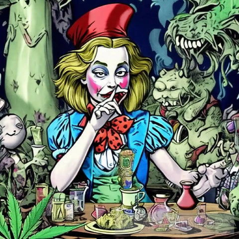 Alice In Ganja Land Ai Artwork