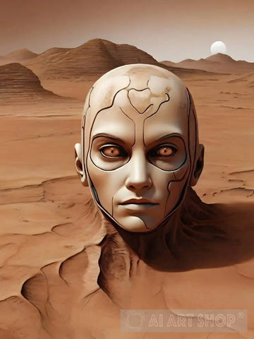 Alien Head Ai Artwork