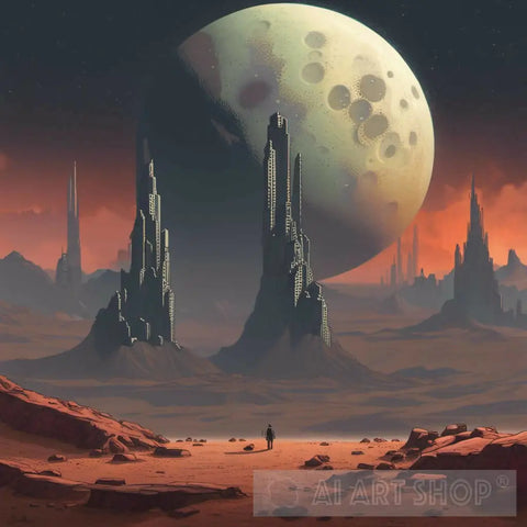 Alien Landscape Ai Artwork