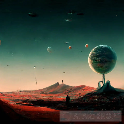 Alien Landscape Ai Artwork